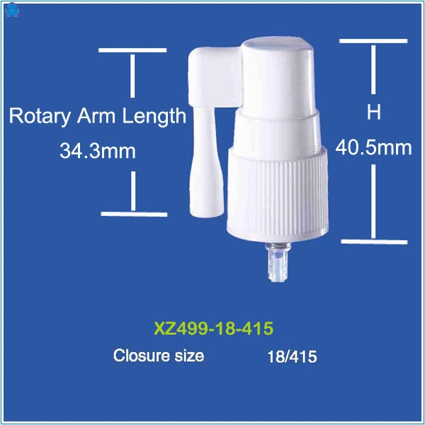 Pharmaceutical Packing Nasal Spray, Oral Sprayer, Fine Mist Spray Pump for 20ml 100ml PE Bottle